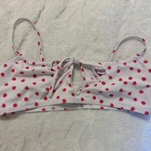 Strawberry Print Women's bikini top